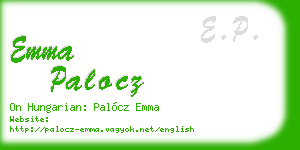 emma palocz business card