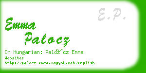 emma palocz business card